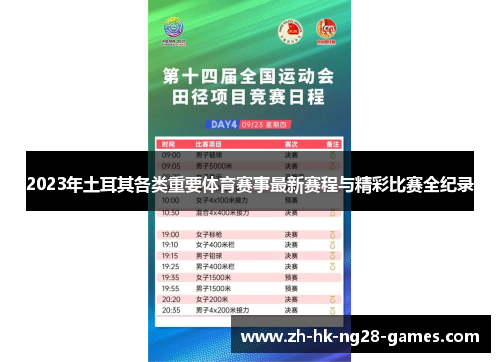 2023年土耳其各类重要体育赛事最新赛程与精彩比赛全纪录 2023年土耳其各类重要体育赛事最新赛程与精彩比赛全纪录